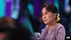 Pemimpin de facto Myanmar, Aung San Suu Kyidi Sydney, Australia, 18 Maret 2018. (Foto: dok).