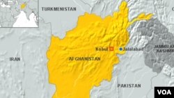 Map of Jalalabad, Afghanistan