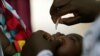 Lokacin da ake yi wa wani yari rigakafin cutar polio a Maiduguri Najeriya Aug. 29, 2016. 