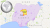 FILE - Map of Kadunda State, Nigeria.