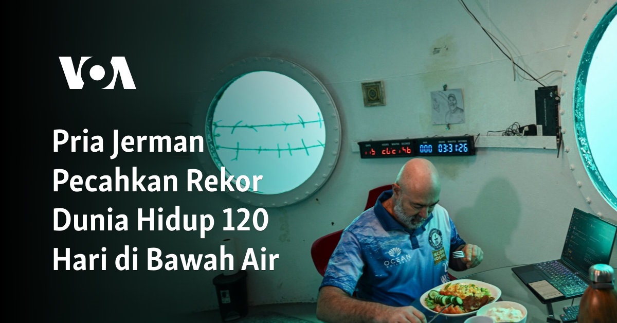 Pria Jerman Pecahkan Rekor Dunia Hidup 120 Hari di Bawah Air