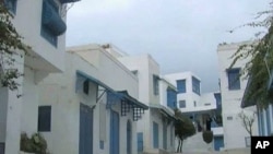 Empty streets in Tunisia's seaside resort of Hammamet