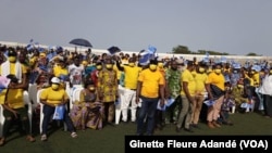 Un rassemblement politique, au Bénin, le 29 mars 2021. 
