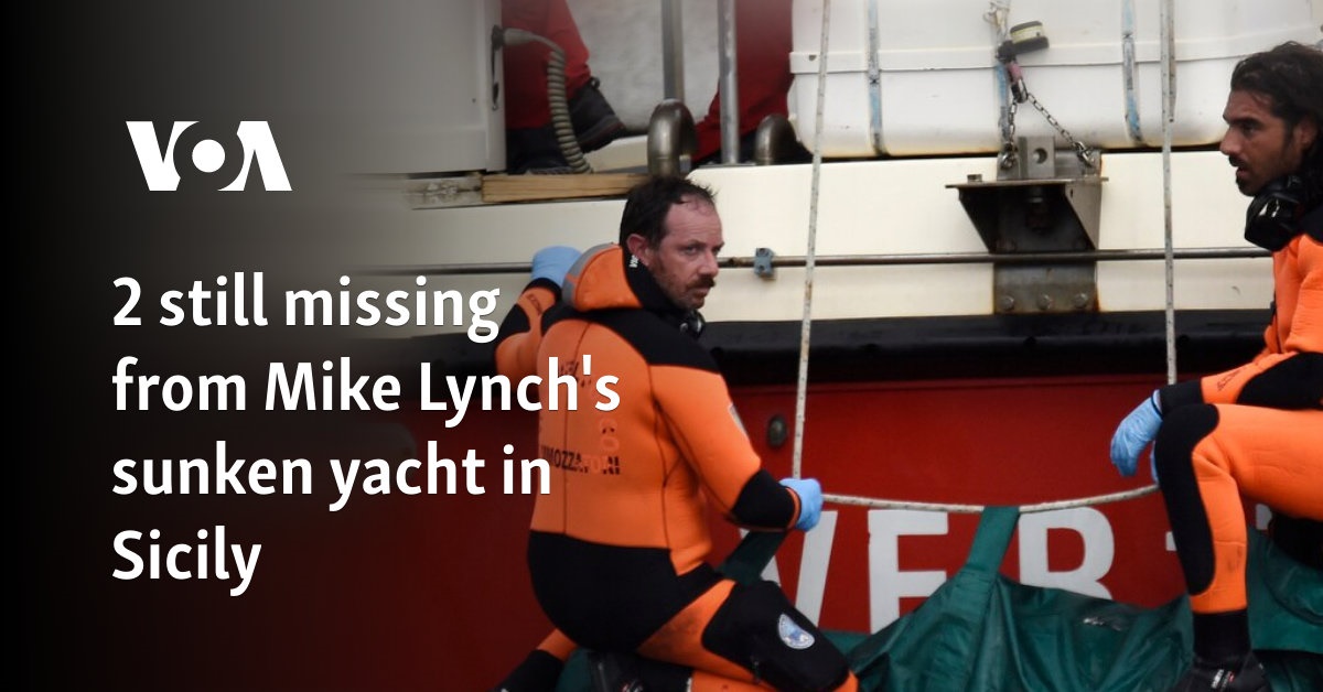 2 still missing from Mike Lynch's sunken yacht in Sicily