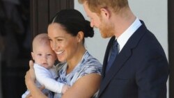 Príncipe Harry e duquesa Meghan Markle com o filho Archie - arquivo