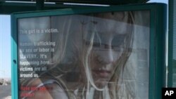 Iklan layanan masyarakat mengenai perdagangan manusia yang diluncurkan oleh Kejaksaan Agung New Mexico, AS. (Foto: Dok)