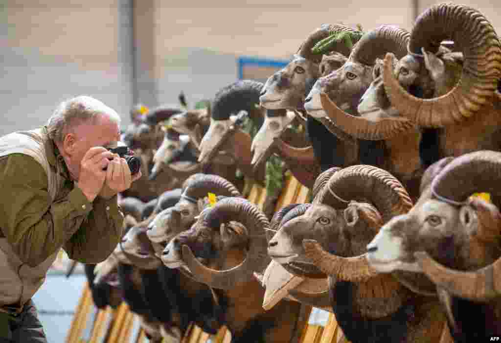 A riding, hunting, and fishing trade show in eastern Germany