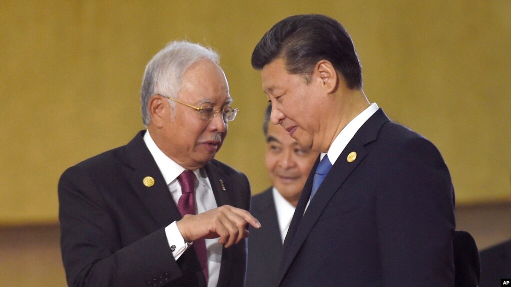 Thủ tướng Malaysia Najib Razak và Chủ tập Trung Quốc Tập Cận Bình.