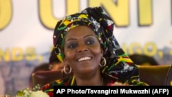 FILE - Zimbabwean first lady Grace Mugabe attends the opening session of the ZANU PF 16th Annual Peoples Conference in Masvingo, south of the capital Harare, Dec. 16, 2016. 