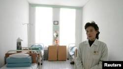지난 2006년 12월 북한 평양의 한 병원 병실. (자료사진)