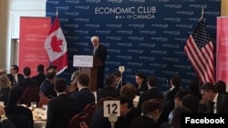 Tom Donohue, se dirige al Club Económico de Canadá en Ottawa. Feb. 2, de 2017.