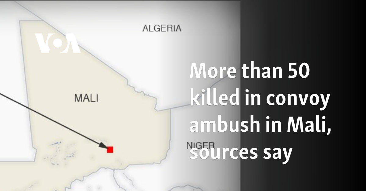 More than 50 killed in convoy ambush in Mali, sources say