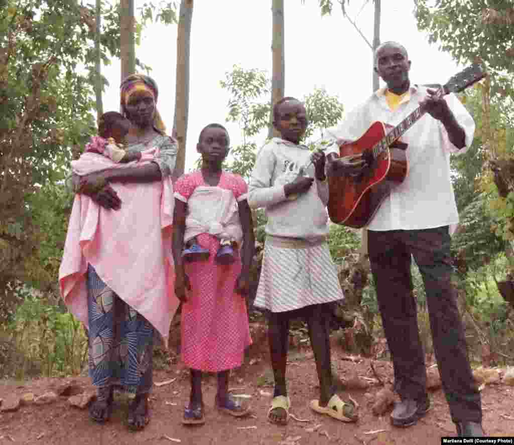 Adrien Kazigira lives with his family on the farm where he was born.