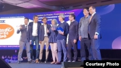 Berakar Komunikasi menangkan Mobile Marketing Association (MMA) Smarties tahun 2019 di Jakarta. (Courtesy: Berakar Komunikasi)