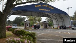پایگاه نیروی دریایی در پنساکولا فلوریدا، محل تیراندازی مرگبار هفته گذشته