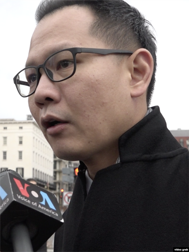 香港立法会议员郭荣铿接受美国之音记者采访(2019年3月22日)