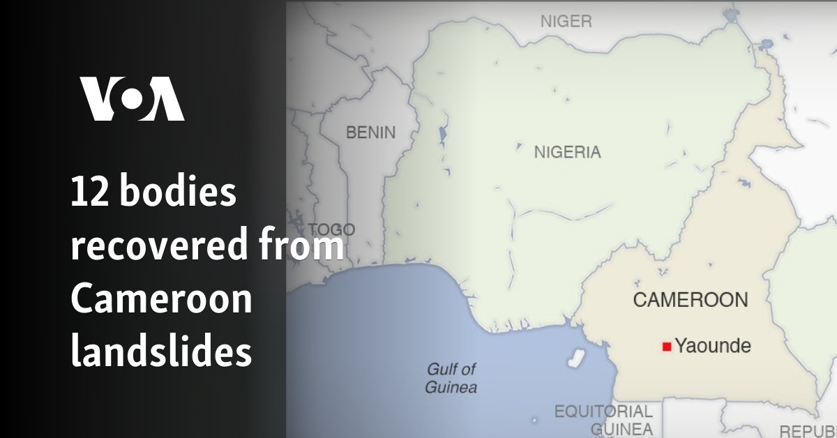 12 bodies recovered from Cameroon landslides