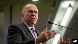 Giám đốc Cơ quan Tình báo Trung ương Hoa Kỳ John Brennan phát biểu tại Washington, ngày 16/11/2015.