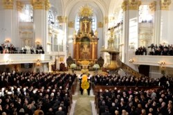 Gereja Sankt Michaelis di Hamburg, Germany, November 23, 2015. (Foto: Reuters)