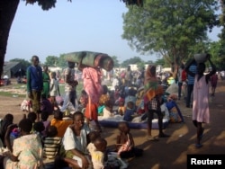 Displaced South Sudanese families are seen in a camp for internally displaced people in the United Nations Mission in South Sudan (UNMISS) compound in Tomping, Juba, South Sudan, July 11, 2016.