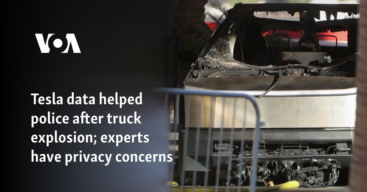 Tesla data helped police after truck explosion; experts have privacy concerns