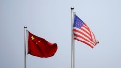 US China flags