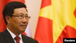 Tư liệu: Phó Thủ Tướng/ Bộ trưởng Ngoại giao VN Phạm Bình Minh. REUTERS/Kham 