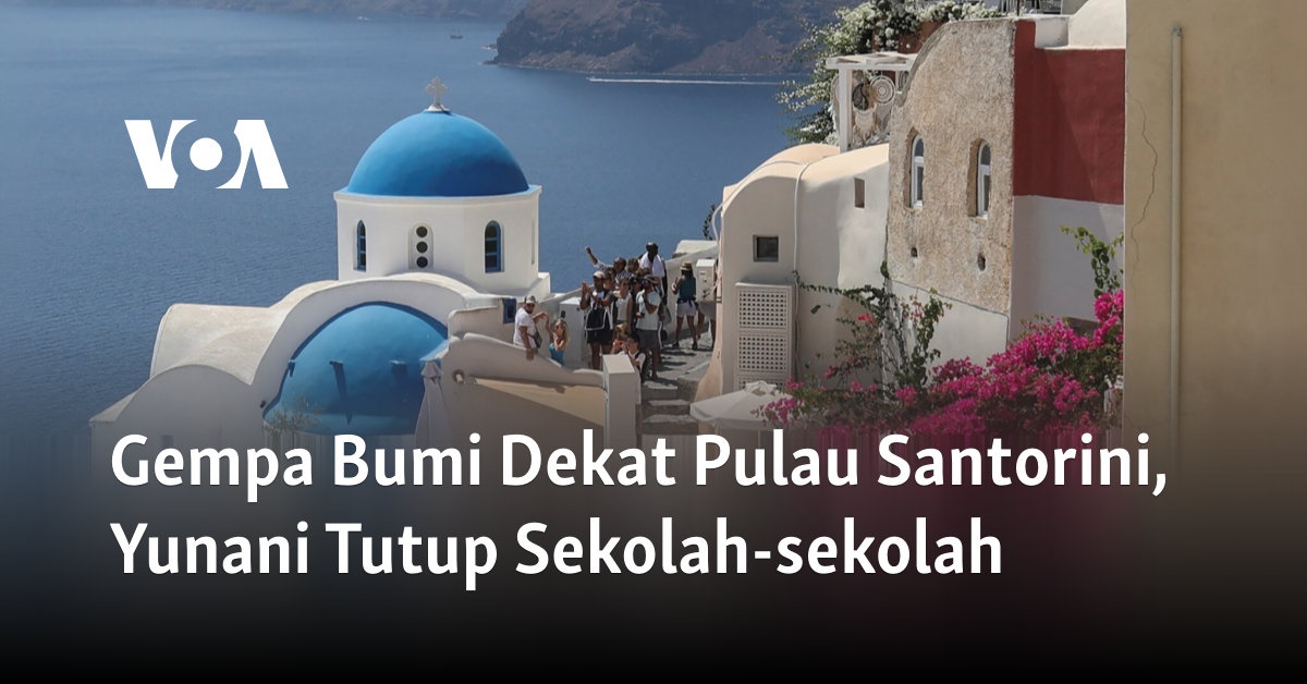 Gempa Bumi Dekat Pulau Santorini, Yunani Tutup Sekolah-sekolah