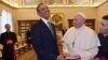عکس آرشیوی از دیدار باراک اوباما رئیس جمهوری ایالات متحده (چپ) با پاپ فرانسیس رهبر کاتولیک های جهان در واتیکان - فروردین ۱۳۹۳ 