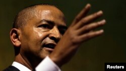 Moise Katumbi, Congolese opposition leader, speaks at a three-day forum, delegates at a resort hotel near Johannesburg, South Africa, March 12, 2018. 