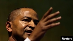Moise Katumbi, Congolese opposition leader, speaks at a three-day forum, delegates at a resort hotel near Johannesburg, South Africa, March 12, 2018. 