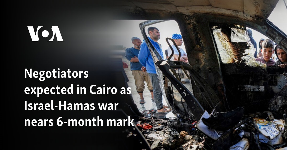 Negotiators expected in Cairo as Israel-Hamas war nears 6-month mark