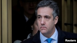 Ông Michael Cohen cựu luật sư của Tổng thống Trump rời tòa án ở New York sau khi bị kết án ngày 12/12/2018.