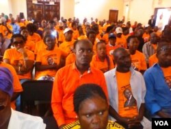 Supporters of the People's Democratic Party.