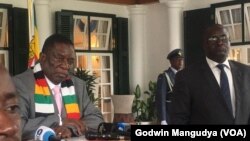 Perezida wa Zimbabwe Emmerson Mnangagwa 