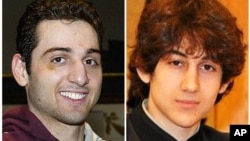 Tamerlan Tsarnaev, 26, left, and Dzhokhar Tsarnaev, 19. The ethnic Chechen brothers are the suspects in the Boston Marathon bombing. 