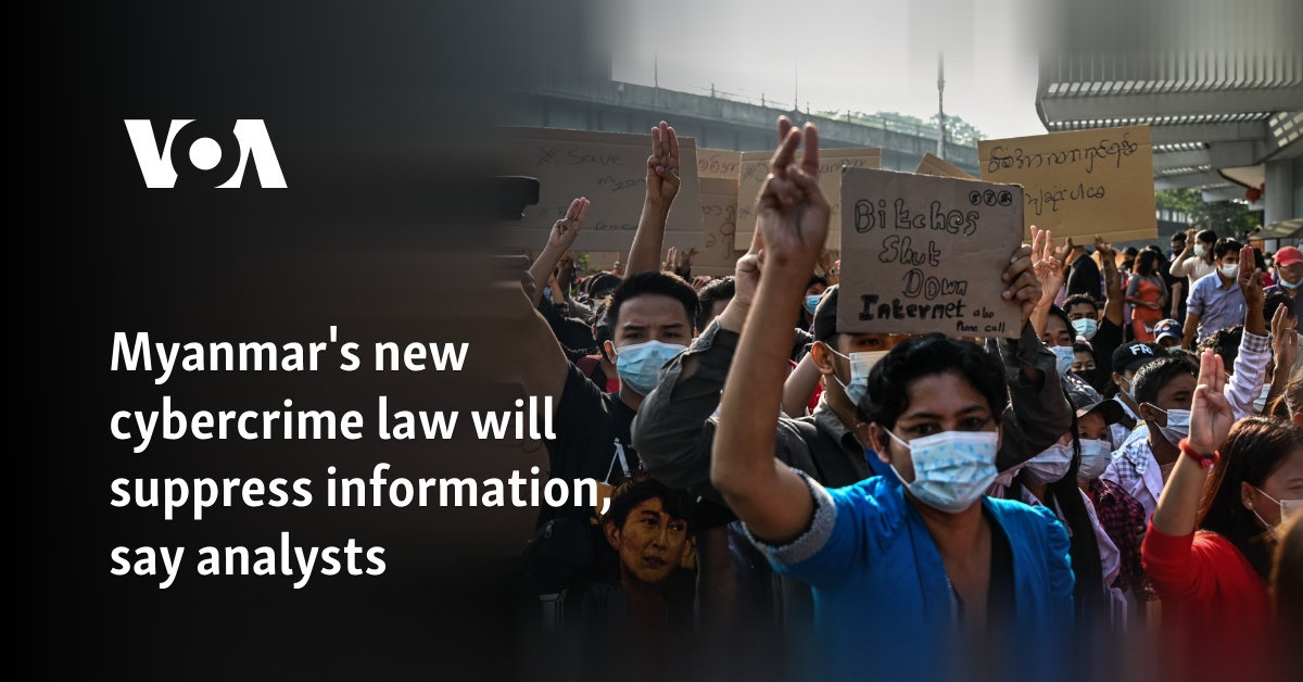 Myanmar’s New Cybersecurity Law Sparks Fears of Censorship