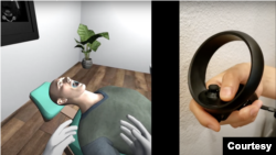 Program realitas maya (VR) simulasi implan gigi yang dikembangkan oleh dua profesor Indonesia di AS, Cortino Sukotjo dan Markus Santoso. (Courtesy: Markus Santoso)