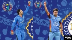 محمد نبی و راشد خان دو ملی پوش کرکت افغانستان در بازی های لیگ برتر کرکت هند