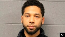 A Feb. 21, 2019 booking photo released by Chicago Police Department shows 'Empire' actor Jussie Smollett, who turned himself in for making a false police report.