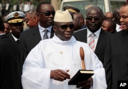 FILE - Gambian President Yahya Jammeh
