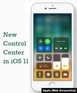 New Control Center in iOS 11