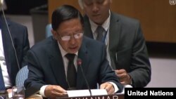 UN MyanmarAmbassador Hau Do Suan at UNSC