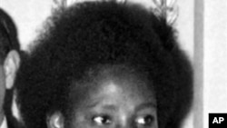 Agathe Kanzinga, widow of former Rwandan leader Juvenal Habyarimana (1977 photo)