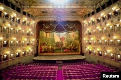 File photo of Venice's world famous Fenice opera house which was destroyed Jan. 29, 1996, following a blaze which left it a smouldering hulk.