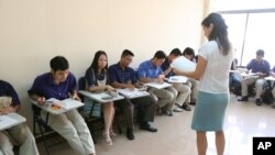 Sinh viên trong một lớp học ở thành phố Hồ Chí Minh. (Ảnh minh họa)