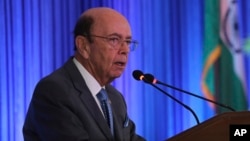 US commerce secretary Wilbur Ross speaks at the 11th Trade Winds Business Forum and Mission hosted by the US Department of Commerce, in New Delhi, India, May 7, 2019. 
