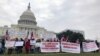 FILE PHOTO - Cambodian-Americans held a protest against the Hun Sen government outside of Capitol Hill, Washington DC. (Chetra Chap/VOA Khmer) 