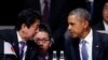 美國總統奧巴馬(右)和日本首相安倍晉三（左）