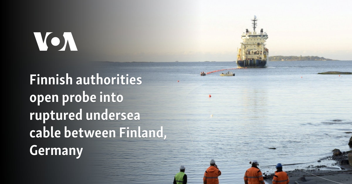 Finnish authorities open probe into ruptured undersea cable between Finland, Germany